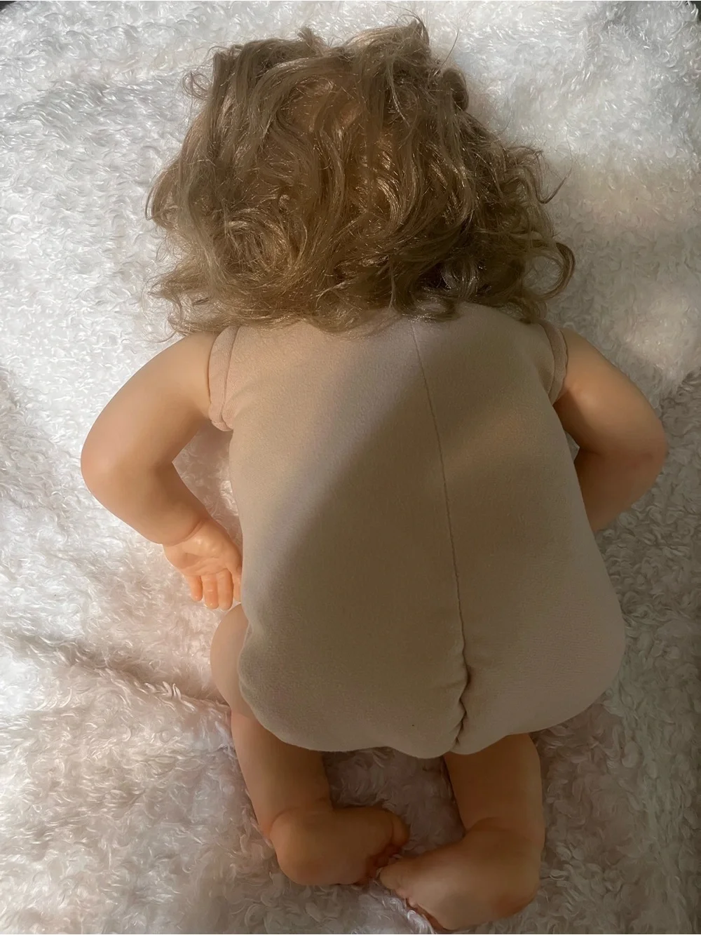 Reborn toddler girl heavy fabric body realistic therapy doll baby lifelike